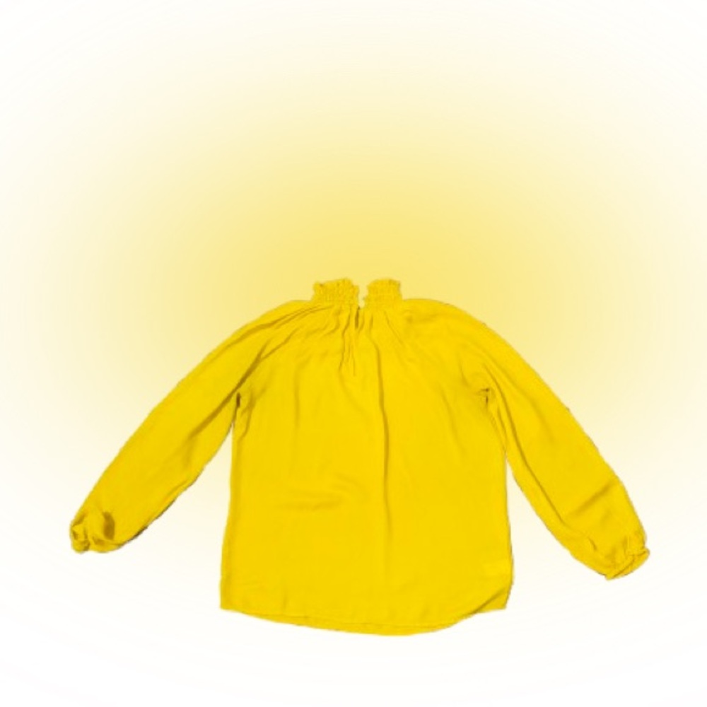 Loft yellow blouse size XSP long sleeve